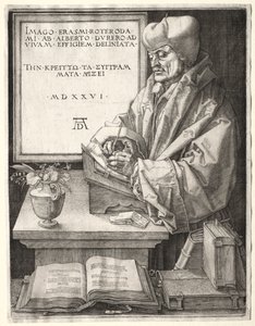 ロッテルダムのデシデリウスエラスムス、1526年。 作： Albrecht Dürer