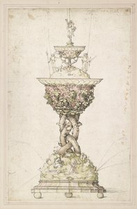 テーブル噴水のデザイン、1509 作： Albrecht Dürer