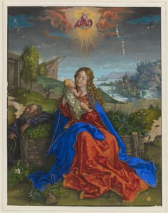 蝶と聖家族 作： Albrecht Dürer
