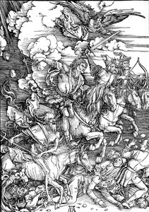 ヨハネの黙示録：4.黙示録の四騎士 作： Albrecht Dürer