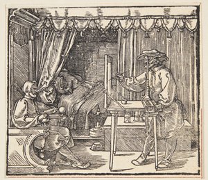 似顔絵を描く素描家 作： Albrecht Dürer