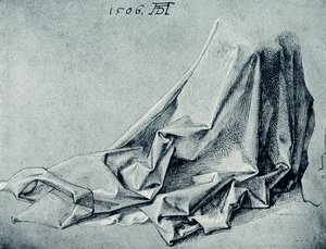 カーテンの研究 作： Albrecht Dürer