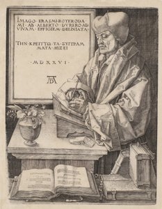 ロッテルダムのエラスムス 作： Albrecht Dürer
