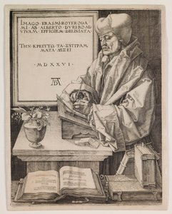 ロッテルダムのエラスムス 作： Albrecht Dürer