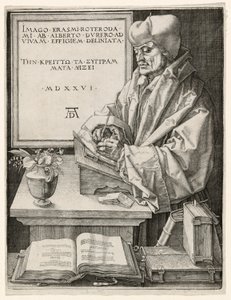 ロッテルダムのエラスムス 作： Albrecht Dürer