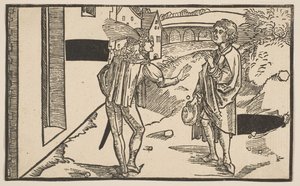 テネシーのコメディー、19世紀の復刻版からのEunuchus.nd 作： Albrecht Dürer