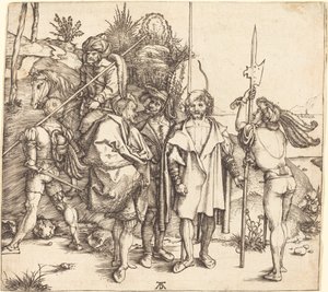 5 人の兵士と馬に乗ったトルコ人 作： Albrecht Dürer