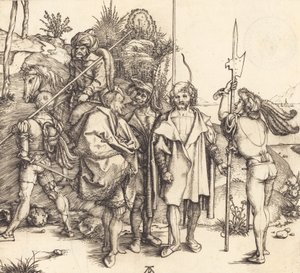 馬に乗った 5 人の兵士と 1 人のトルコ人、14951496。 作： Albrecht Dürer