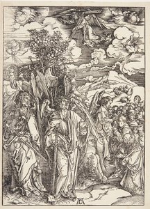 風にとどまる四人の天使 作： Albrecht Dürer