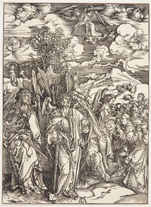 風にとどまる四人の天使 作： Albrecht Dürer