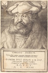 賢者フリードリヒ、ザクセン選帝侯 作： Albrecht Dürer