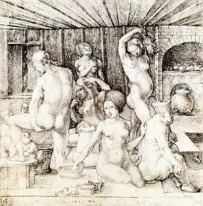 ドイツ語：Frauenbad 女湯 作： アルブレヒト・デューラー