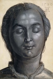 女性の頭、1520年。 作： Albrecht Dürer