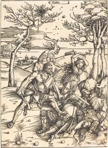 カクスを征服するヘラクレス (「ヘラクレス」) 作： Albrecht Dürer