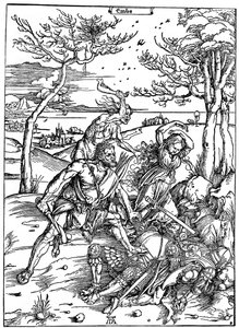 モリクニデスを殺すヘラクレス、c1496-1498、1936 作： Albrecht Dürer