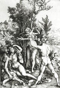 岐路に立つヘラクレス、1498 作： Albrecht Dürer