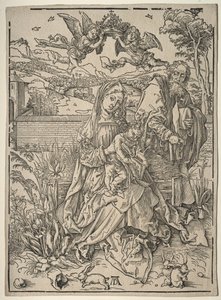 三兎のいる聖家族 作： Albrecht Dürer