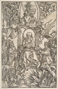 Revelations Sancte Birgitte、Koberger Nuremberg 1502ドイツ語テキストからのイラスト。 作： Albrecht Dürer