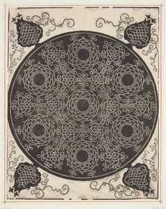 7つの花輪を織り交ぜたコードパターン 作： Albrecht Dürer