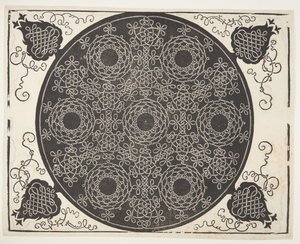 7つの花輪を織り交ぜたコードパターン 作： Albrecht Dürer