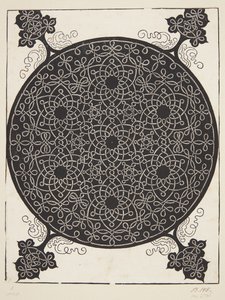 7つの六角形の星を織り交ぜたコードパターン 作： Albrecht Dürer
