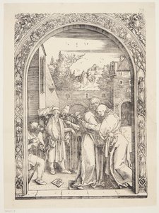 ヨアヒムと聖アンがゴールデン ゲートで出会う 作： Albrecht Dürer