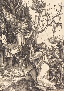 ヨアヒムと天使、c。 1504年。 作： Albrecht Dürer