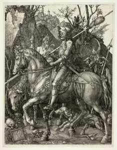 騎士と死と悪魔 作： Albrecht Dürer