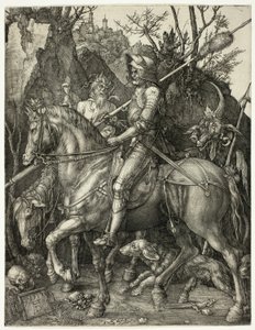 騎士と死と悪魔 作： Albrecht Dürer