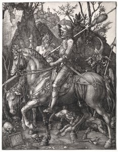 騎士と死と悪魔 作： Albrecht Dürer
