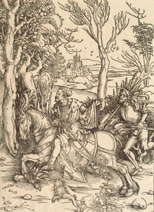 騎士とランスクネ、c1497。