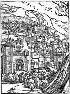 風景、1498、1936 作： Albrecht Dürer