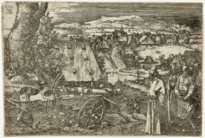 大砲のある風景 作： Albrecht Dürer