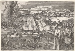 大砲のある風景 作： Albrecht Dürer