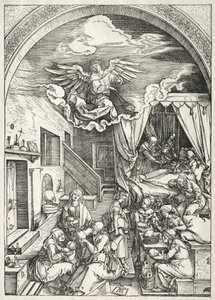聖母の生涯：聖母の降誕 作： Albrecht Dürer