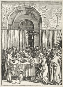 聖母の生涯：ヨアヒムの犠牲の拒否 作： Albrecht Dürer