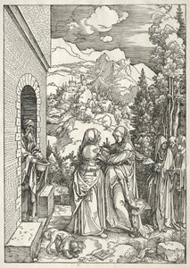 聖母の生涯：訪問 作： Albrecht Dürer