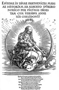 授乳中の母親と神の存在としてのマドンナ、1511、1936 作： Albrecht Dürer