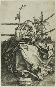 芝生の土手のマドンナ 作： Albrecht Dürer