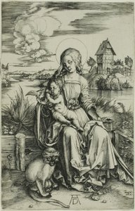マドンナと猿 作： Albrecht Dürer