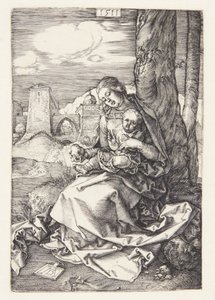 梨を持ったマドンナ 作： Albrecht Dürer