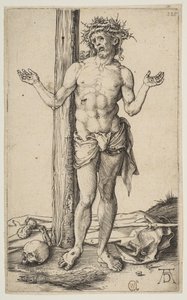 腕を広げた悲しみの男、ca。 1500。