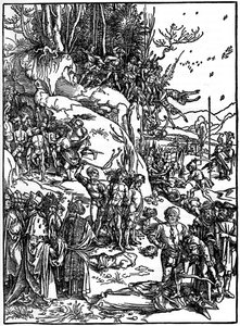アララト山での1万人のクリスチャンの殉教、1495年-1497年、1936年 作： Albrecht Dürer