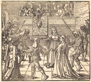 たいまつを使った仮面舞踏会 作： Albrecht Dürer