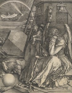 メランコリア1世、1514年。 作： Albrecht Dürer