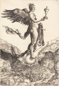 ネメシス（大いなる幸運） 作： Albrecht Dürer