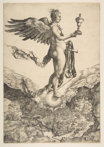 Nemesis The Great Fortune、ca. 1501。 作： Albrecht Dürer