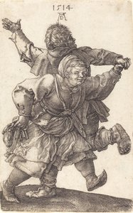 踊る農民夫婦、1514年。 作： Albrecht Dürer