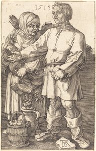 市場で農民のカップル 作： Albrecht Dürer