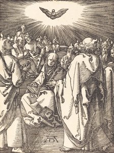 ペンテコステ、おそらく c. 15091510。 作： Albrecht Dürer